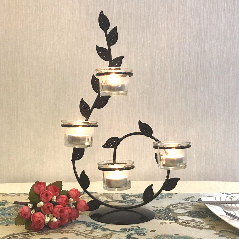 Candle Holder Leaf-Shaped